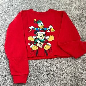 Disney Red Sweatshirt with Graphic Design